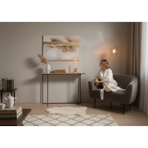 KONSOLA - REGAŁA Z DREWNA LITEGO DĄB OLCHA JESION SKD-383